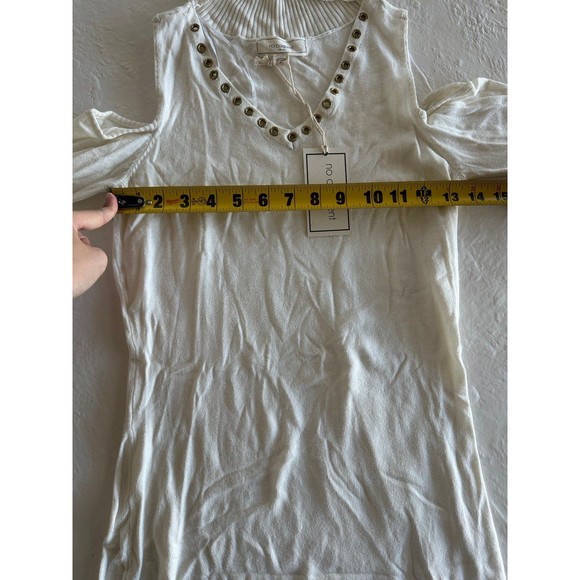 No Comment White Knit Cut Out Dress - Picture 10 of 11